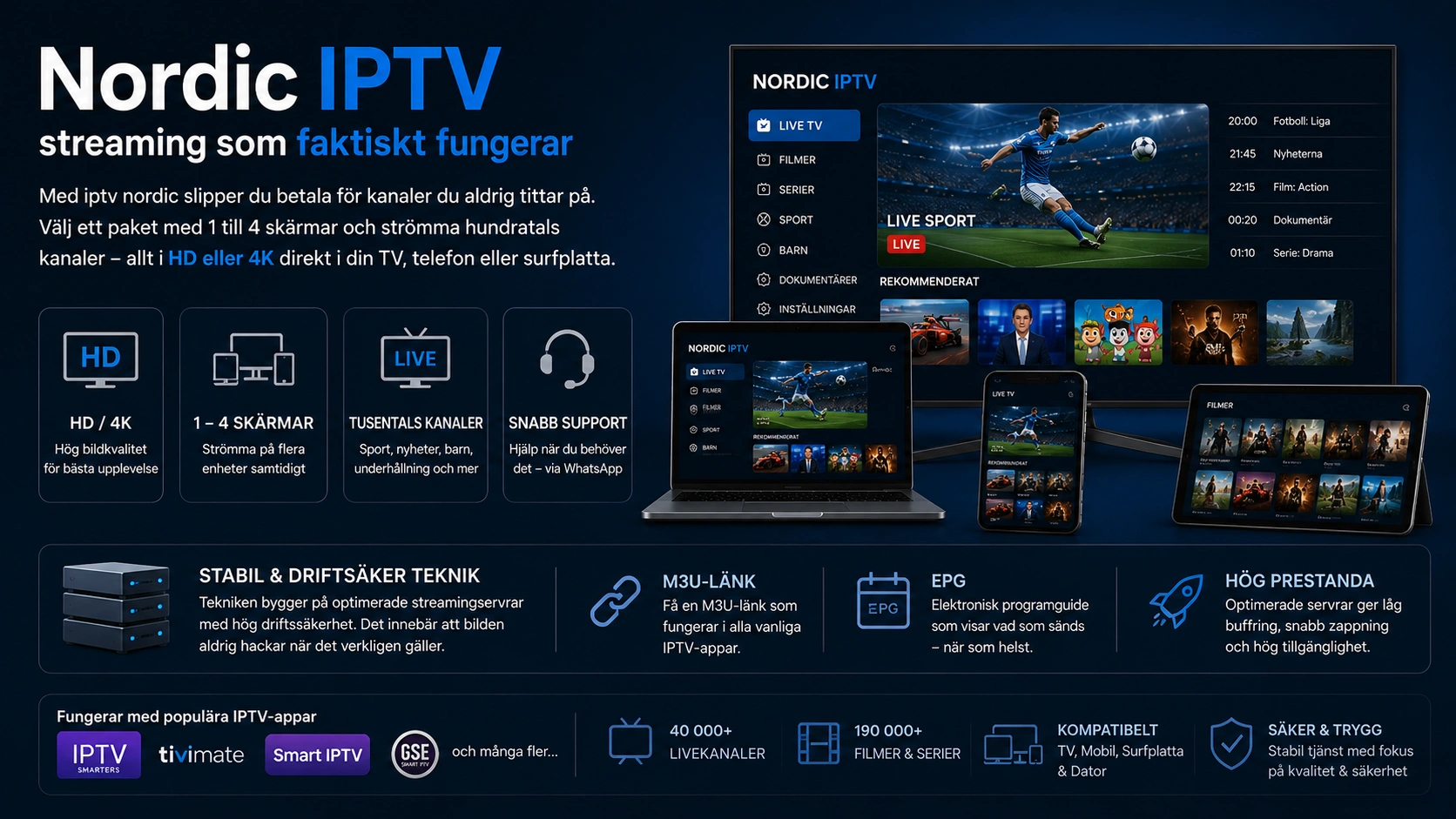Nordic IPTV – streaming som faktiskt fungerar